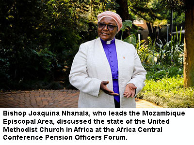 photo of Bishop Joaquina Nhanala in the Congo