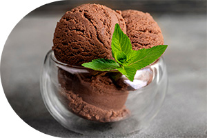 photo of chocolate ice cream